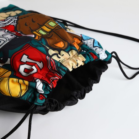 Bag for shoes on the lace, turquoise color/multi -colored-2
