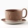 Tea couple ceramic "Montblan", 2 items: 220 ml mug, saucer 13x13.6 cm