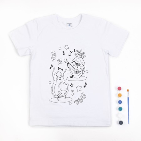 Set for creativity "T-shirt-coloring. Funny fruits "-1