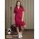 Women's dress, size 56, burgundy color