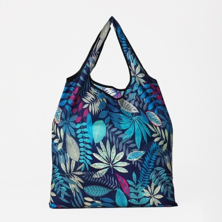Household bag without fastening, folding, blue color-2