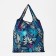 Household bag without fastening, folding, blue color