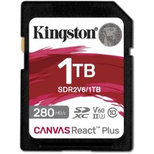 Карта памяти SDXC 1TB Kingston SDR2V6/1TB Canvas React Plus w/o
