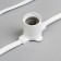 Girlyanda "Bels Light" 50 m, IP65, 2W, white rubber thread, step 40 cm, E27 (without lamps), 220 V