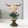 Souvenir Polystone Bust "White Bison in a jacket with a tie" 16x11.5x25 cm