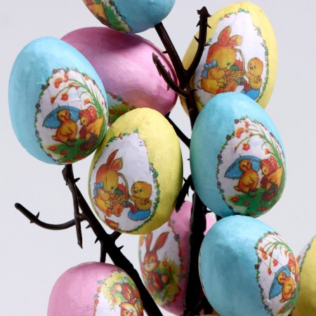 Easter decor "Eggs in a pot" 8 × 10 × 25 cm-3