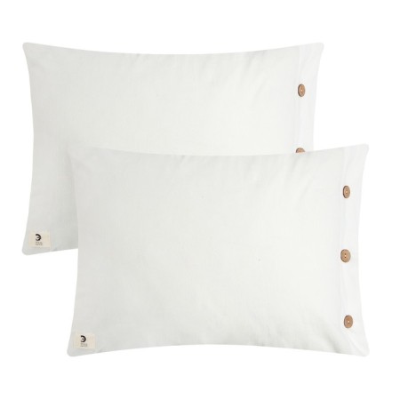 Set of pillowcases Ethel 50*70 cm - 2 pcs, col. White, greedy cotton, 140g/m2