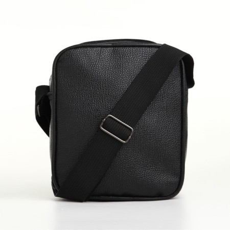 Male bag, 18*9.5*15.5 cm, lightning department, 3 n/pocket, reg. Rev., black-3
