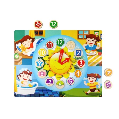 Magnetic game "Clock"-1