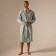 Wafel dressing gown Male SL Home: Boho "Azzura", size S, 100% cotton, 280 g/m2