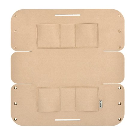 QWERTY organizer for storage, from felt, 6 l, beige color-2