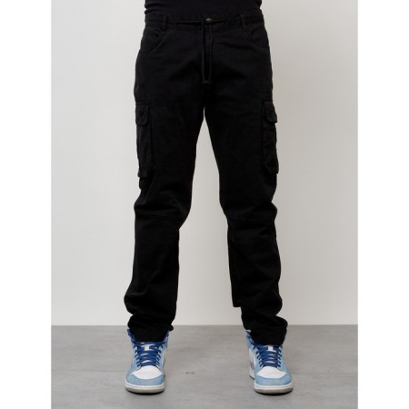 Cargo jeans men, size 54, black color