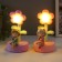 Souvenir plastic light "Girl under the flower" MIX 8x8x15 cm