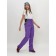 Ski pants female, size 50, purple color