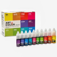 A set of gel food dyes Art Color Electric, mix 10 colors, 10 ml