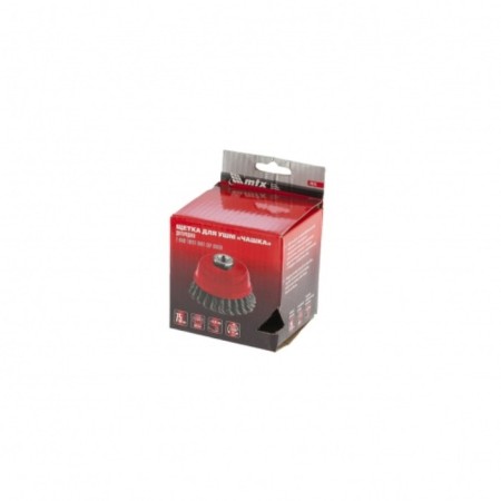 Matrix Ushm brush, d = 75 mm, M14, cup, two -row, twisted wire 0.35 mm-3