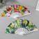 Fan plastic, textiles "summer mood" mix 23 cm