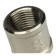 The coupling Stout SFT-0006-001212, 1/2 ", internal/internal thread, nickelled brass
