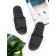 Slippers with a massage effect, open nose, size 38-39, black color