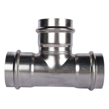 The tee of equivalent Rommer RSS-0013-000054, VPR, D = 54 mm, press, stainless steel-2