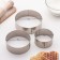 A set of baking shapes “Circle” Konfinetta, 3 pcs, D = 8 cm, d = 10 cm, d = 12 cm, chrome color color