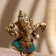 Souvenir "Ganesha" Brass, stone 10 cm