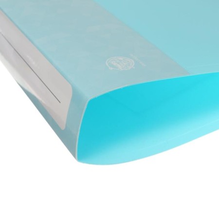 Folder on 2 rings A4 Calligrata, 40 mm, 700 μm, pocket at the end, turquoise-blue-3