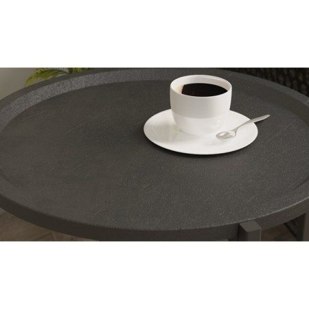 Journal table "Björn", 420 × 420 × 505 mm, color black loft / black-2