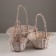 A set of baskets of 3 pcs, 45x36x16xh43cm, white, willow