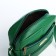 Bag Cross-Bodi with a zipper, green color