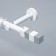 Tip on the cornice d = 19 mm "Magnum", the color is white/chrome