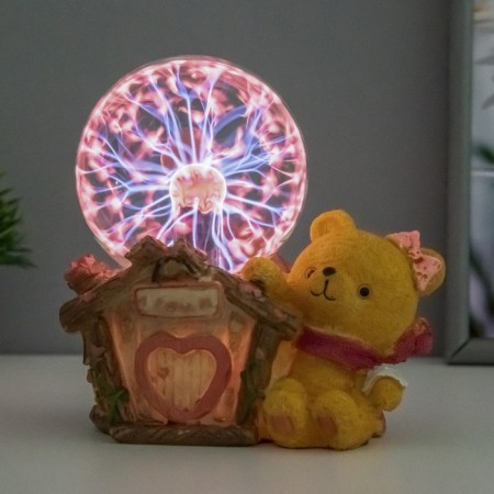 Plasma ball "Mishutka" color 12x10x17 cm Risalux-1