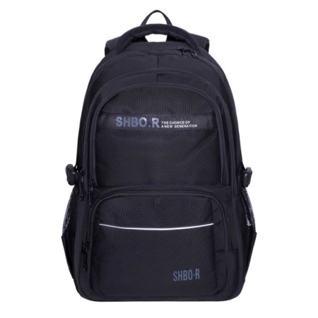 Youth backpack 48 x 32 x 18 cm, ergonomic back, Merlin, XS9232 Black