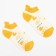 Women's socks minku "abstraction", yellow color, size 36-41 (23-27 cm)