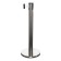 The fence stand is silver, with an exhaust ribbon-280 cm white, height-90cm, d-6cm, floor D-32cm