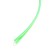 Cartage neon thread for lighting salon, feeder 12 V, 7 m, green power adapter
