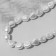 Plastic beads on the “Pearls” thread 1.6 × 1.4 × 1 cm, (set 90 pcs.), White color