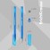 Gel pen Erichkrause G-ICE, blue ink, node 0.5 mm, letter line length 500 meters