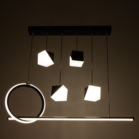 Bayerlux chandelier 2676/6 LED 126W 3000-6000K black 76x27 cm-4