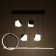 Bayerlux chandelier 2676/6 LED 126W 3000-6000K black 76x27 cm