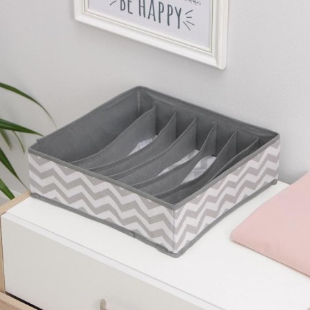Sigzag -Sigzag Sovereign Organizer, 7 cells, 32 × 32 × 12 cm, color gray color-3