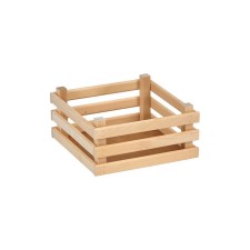 Wooden box for storage Polini Home Boxy, natural color, 25x25x12 cm