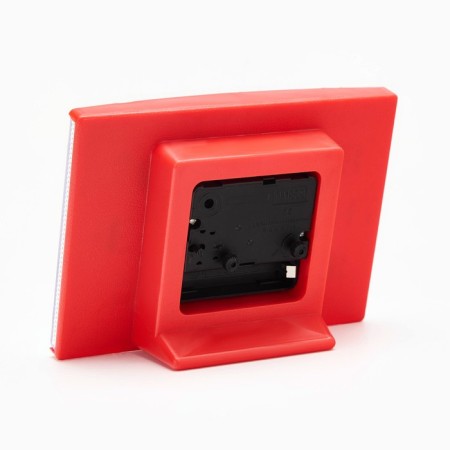 Solomon alarm clock, 14 x 10 cm, red-2