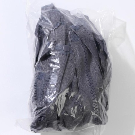 Lightning "Tractor", No. 5, detachable, automatic lock, 80 cm, dark gray color-3