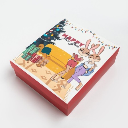 New Year's gift set of Happy New Year, socks pr 36-39 (23-25 ​​cm), mask-6