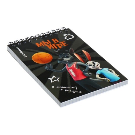Note book A6, 80 sheets, cell, erichkrause, "Well, wait a minute! Vacations", cardboard cover, offset block, whiteness 100%, mix-3