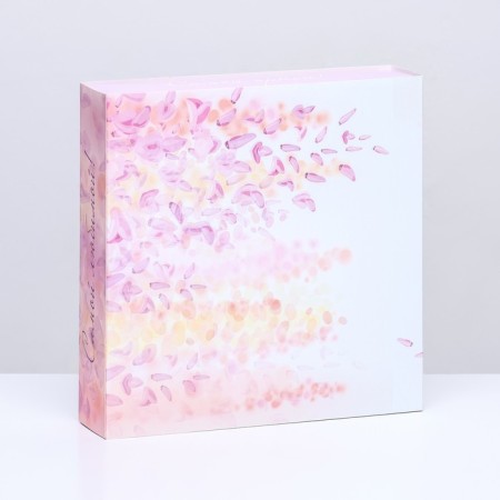 Box for 8 sweets + chocolate, with a window, "the most beautiful" 17.7 x 17.8 x 3.8 cm-1