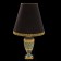 Lamp collection "Diana", black-green, ceramics 17x17xh: 36 cm