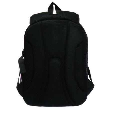 Youth backpack, 40 x 28 x 18 cm, ergonomic back, stavia "cat with a butterfly", black-5