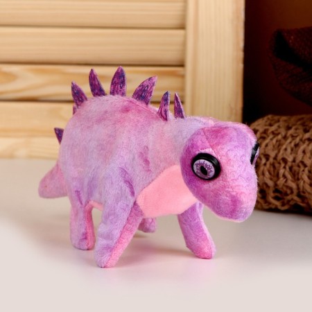 Soft musical toy "Dinosaurus", 27 cm, purple color-1
